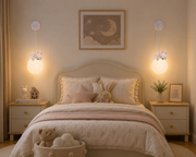 Coral Tree Rabbit Moon Pendant Light for Kids Room | Cute Bunny Hanging Ceiling Lamp | Resin & Acrylic Moon Light | G9 Bulb Included | Adjustable Hanging Wire | Nursery & Bedroom Decor