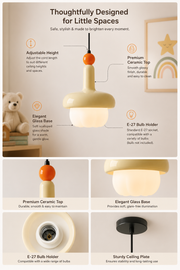 Modern Pastel Pendant Light | Designer Hanging Lamp | Adjustable Ceiling Light