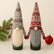 Coral Tree Knitted Christmas Wine Bottle Cover – Nordic Gnome Design
