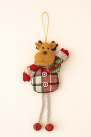 Coral Tree Set of 3 Christmas Ornaments – Santa, Reindeer & Snowman