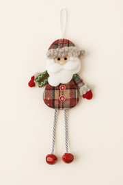 Coral Tree Set of 3 Christmas Ornaments – Santa, Reindeer & Snowman