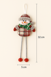 Coral Tree Set of 3 Christmas Ornaments – Santa, Reindeer & Snowman