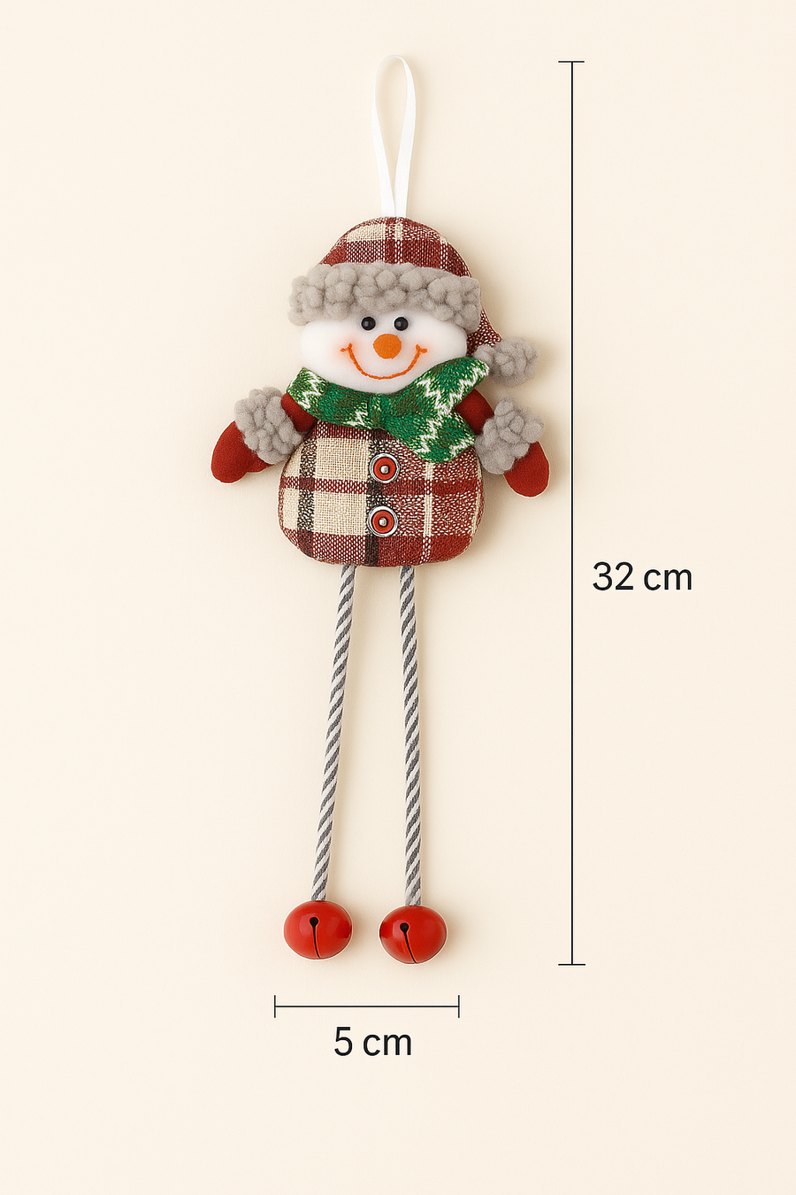 Coral Tree Set of 3 Christmas Ornaments – Santa, Reindeer & Snowman