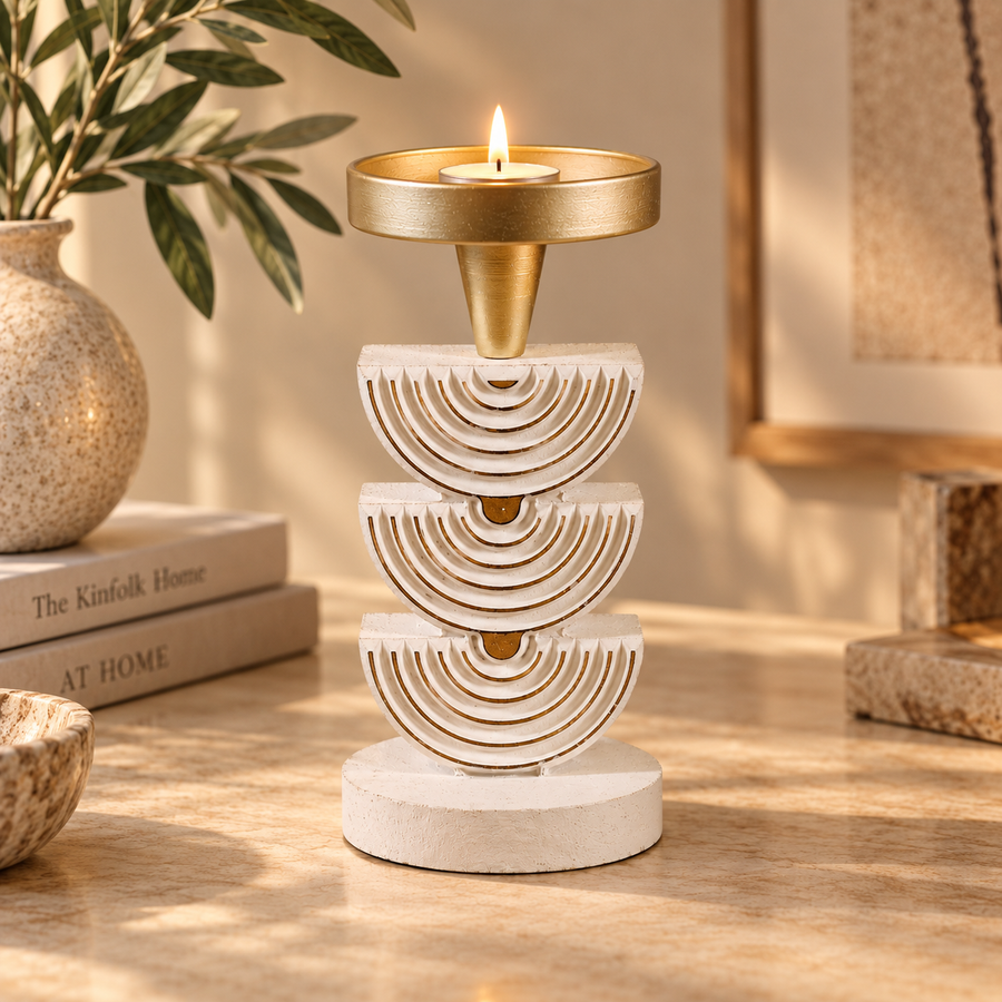 Nordic Pillar candle holder
