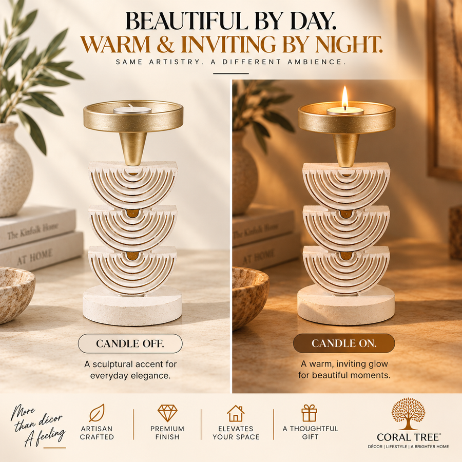Nordic Pillar candle holder