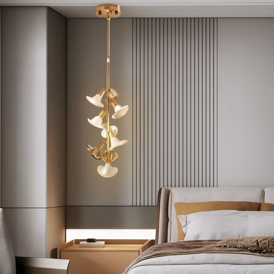 Ceramic Hibicus floweret  Pendant Light