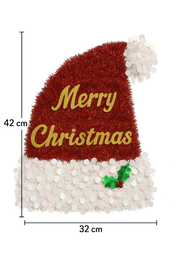 Merry Christmas Santa Hat Wall Décor