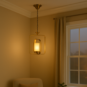 Square Metal Pendant Light