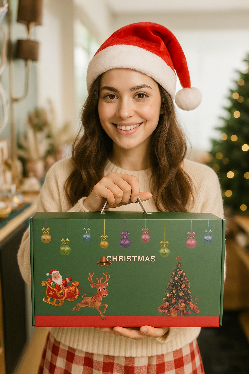 Santa Joy Christmas Bowl & Plate Set (6-Piece)