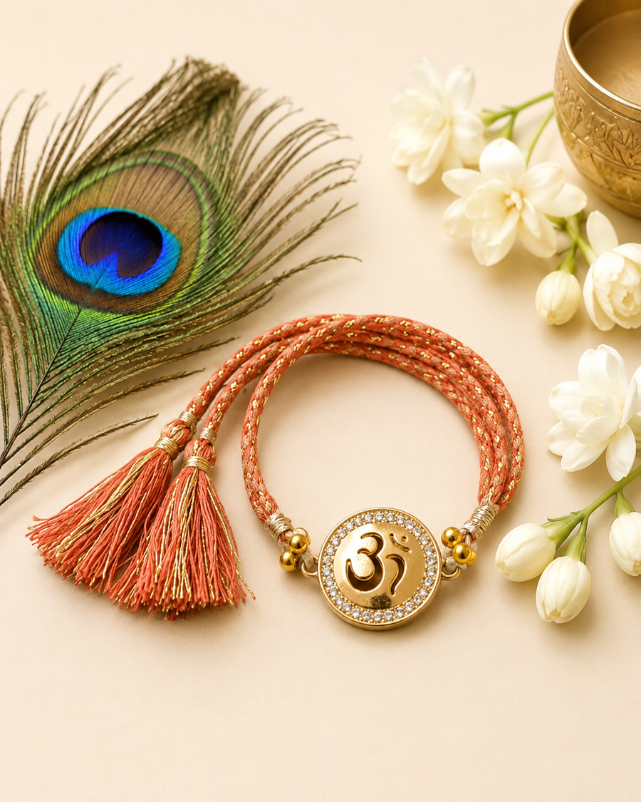 Luxury Om Rakhi for Brother