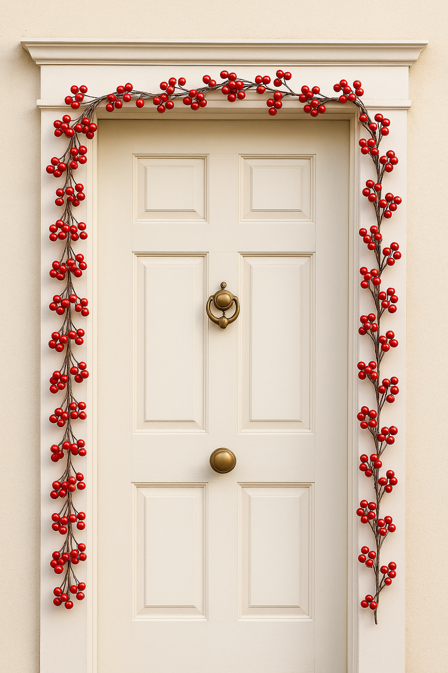 Red Berry Christmas Garland | Flexible Festive Hanging Décor 210cm