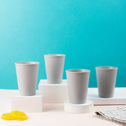 Coral Tree Wheat Straw Drinking Glass Set of 4 | Eco-Friendly Reusable Cups | 425 ml