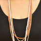 Multi Layered orange peach chain