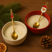 4 pc spoon with Christmas Charms Theme set