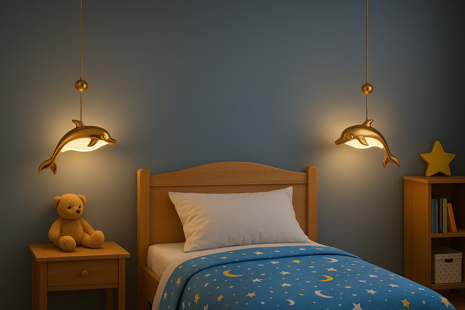 Dolphin Acrylic Pendant Light