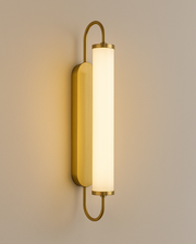 Modern Vertical Brass Wall Sconce Light