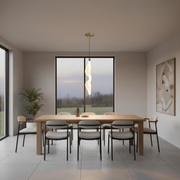 Modern Frilly LED Pendant Light | Off-White Warm Glow | Adjustable Hanging Light with Black Wire & Golden Ceiling Plate | 10W LED