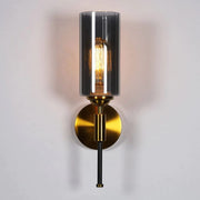 Electricals Saluto Wall Light for Bedroom, Living Room, Home Decor - Metal, Glass Body (Smoke)