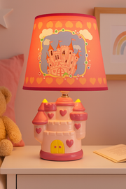Kids Castle Table Lamp – Cute Night Lamp for Boys & Girls (Available in Pink & Blue)