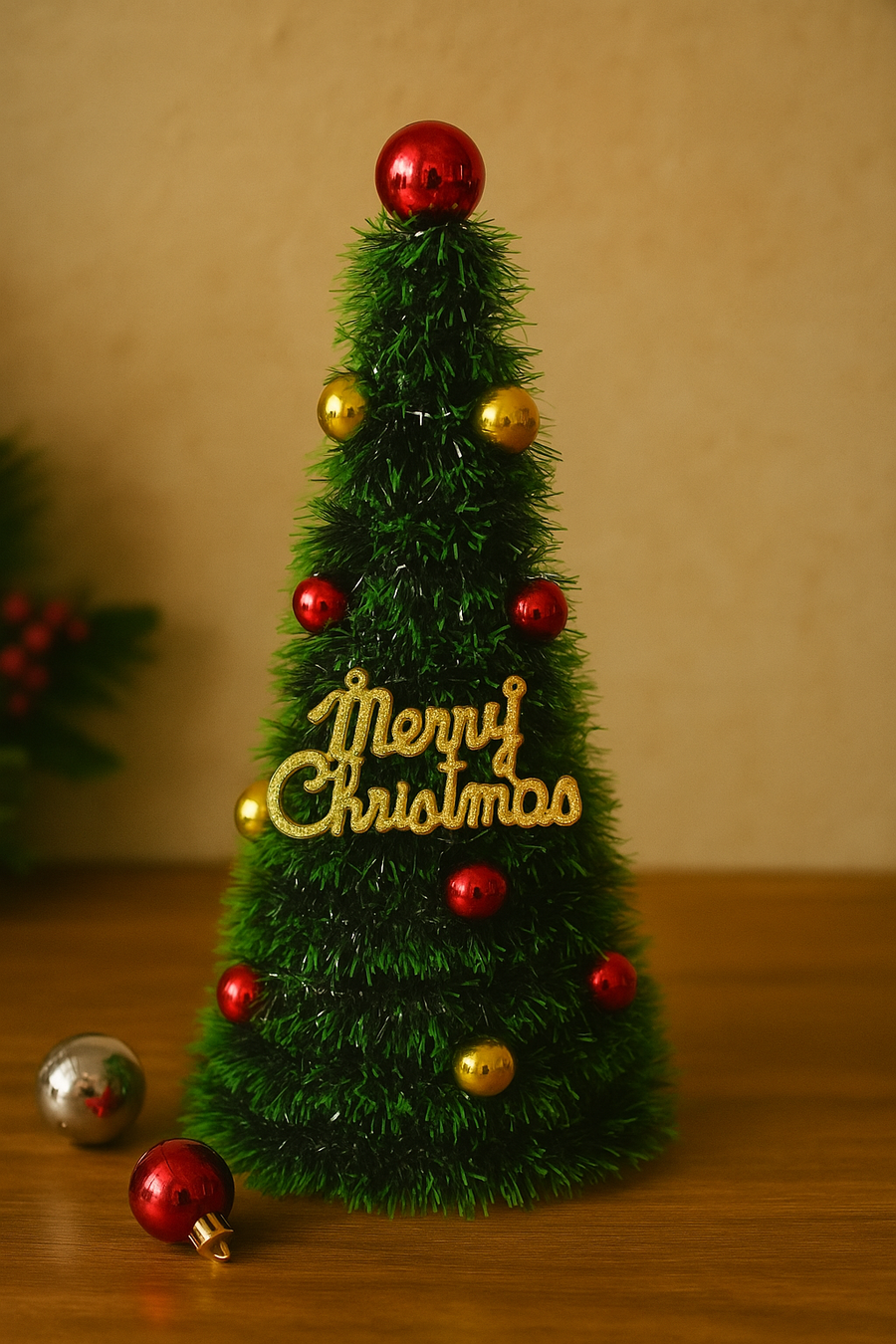 Mini Christmas Tree – Tabletop Decorative Tree for Home & Office