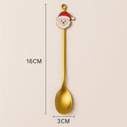 4 pc spoon with Christmas Charms Theme set