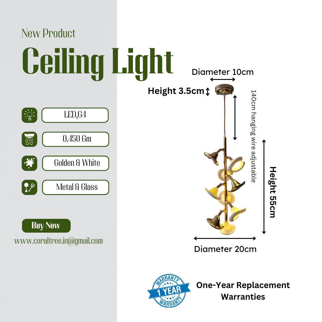 Ceramic Hibicus floweret  Pendant Light