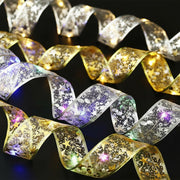Christmas Ribbon LED Fairy Lights – Decorative Mesh Ribbon for Christmas Tree, Gifts & Home Décor