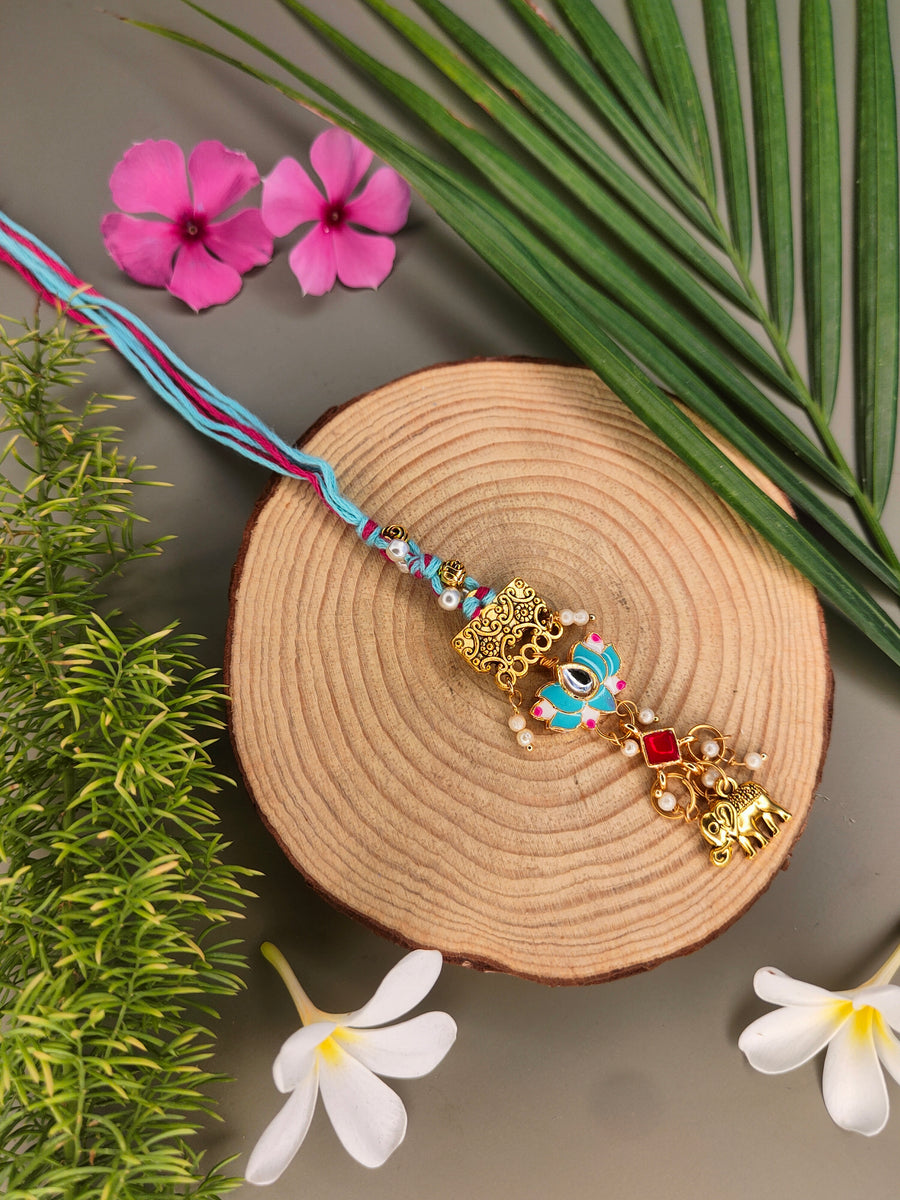 Lotus Meenakari Lumba Set's