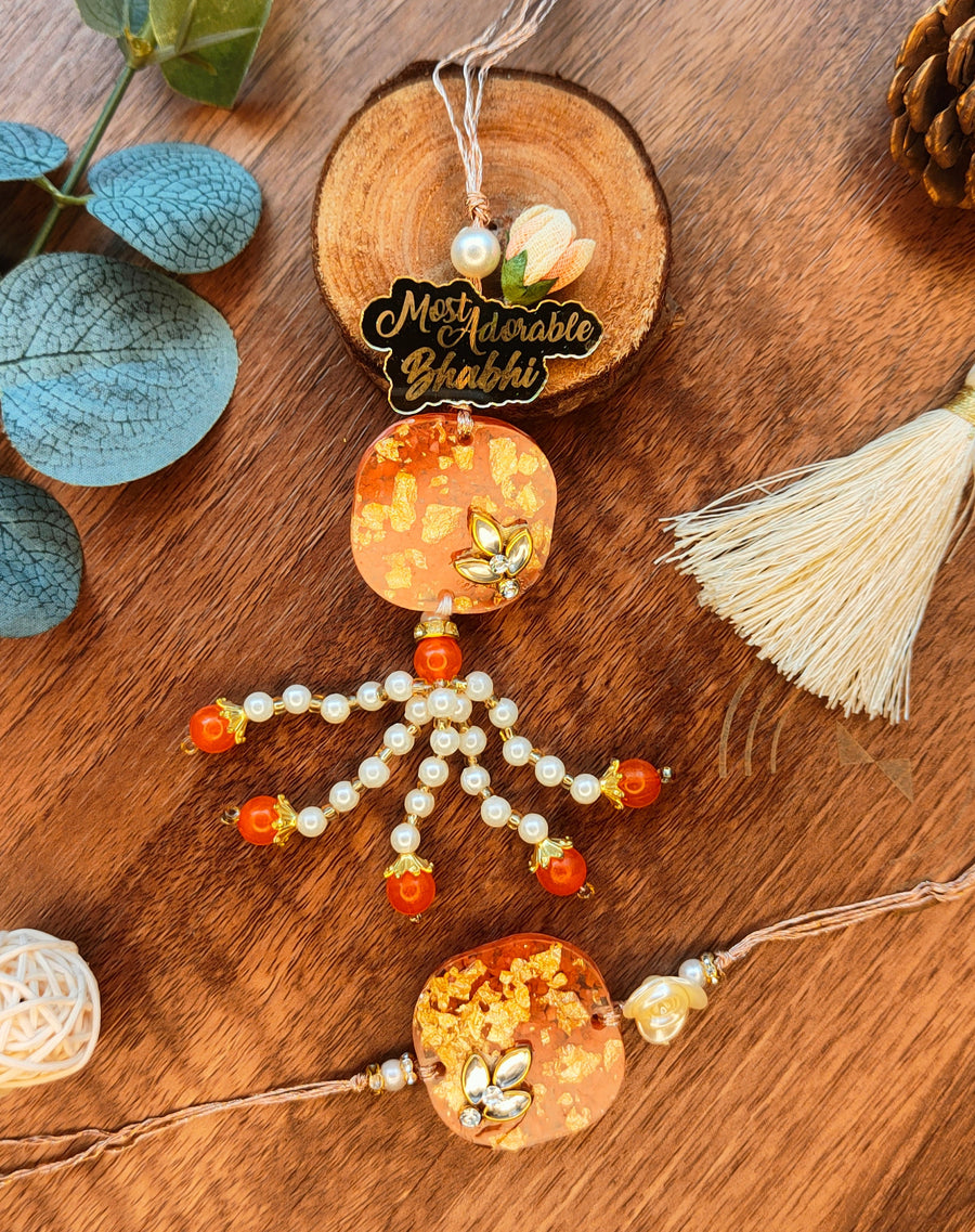 Most Adorable Bhabhi Lumba and Rakhi Set