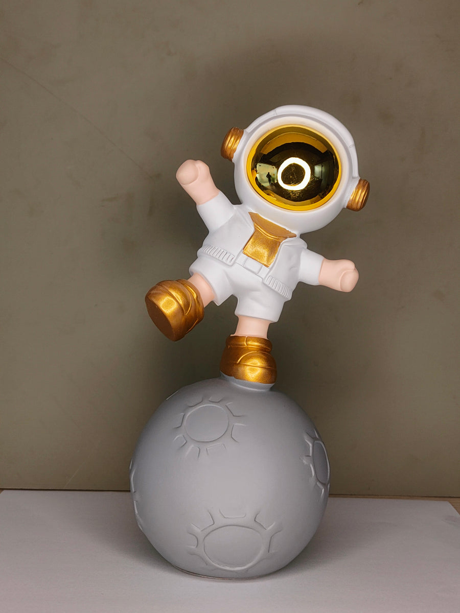 Moon Land Astro Kid Showpiece - White