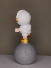 Moon Land Astro Kid Showpiece - White