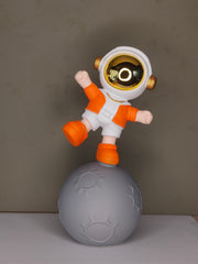 Moon Land Astro Kid Showpiece - Orange