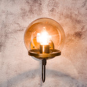 Retro Indoor Wall Light with Glass Shade