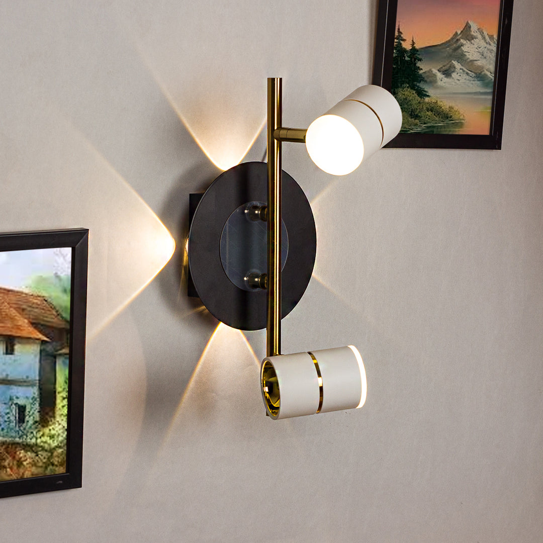Dual focus with multiple reflection metal Wall Light – Coral Tree
