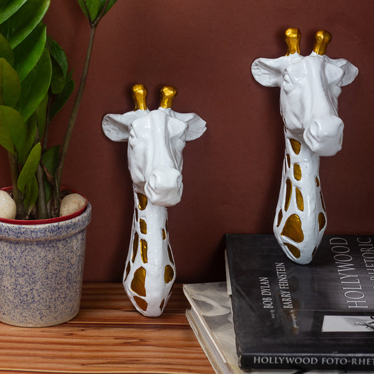 Metal Wall Decor 3D Giraffe (Set of 2)
