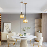 Amber Glass modern Ceiling Light