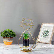 Nordic Table decor with artifical planter