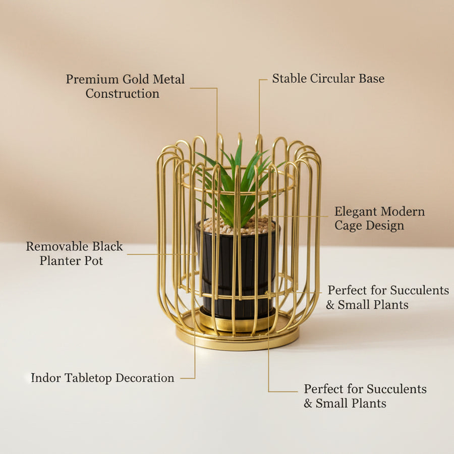 Decorative metal table decor