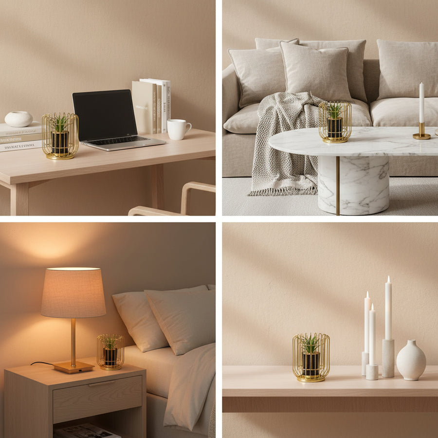 Decorative metal table decor