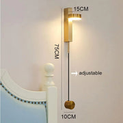 Nordic Adjustable Modern Acrylic Wall Light Bedside LED Aluminium Metal Wall