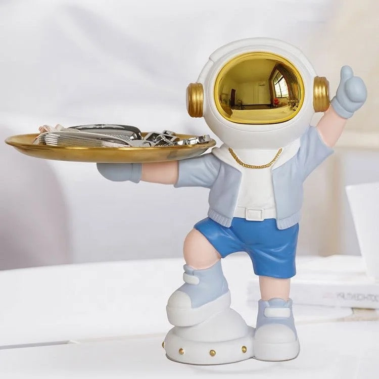Astronaut Serve Showpiece - Blue