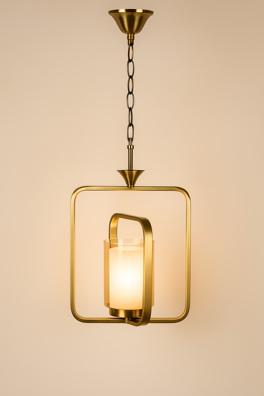 Square Metal Pendant Light