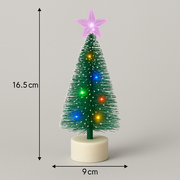 Coral Tree Set of 5 LED Fiber Optic Mini Christmas Trees – Color-Changing, Battery Operated 🎄