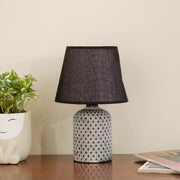 Decorative table lamp with cotton lamp shade