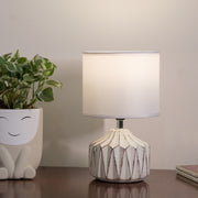 Geometry style table lamp with lamp shade