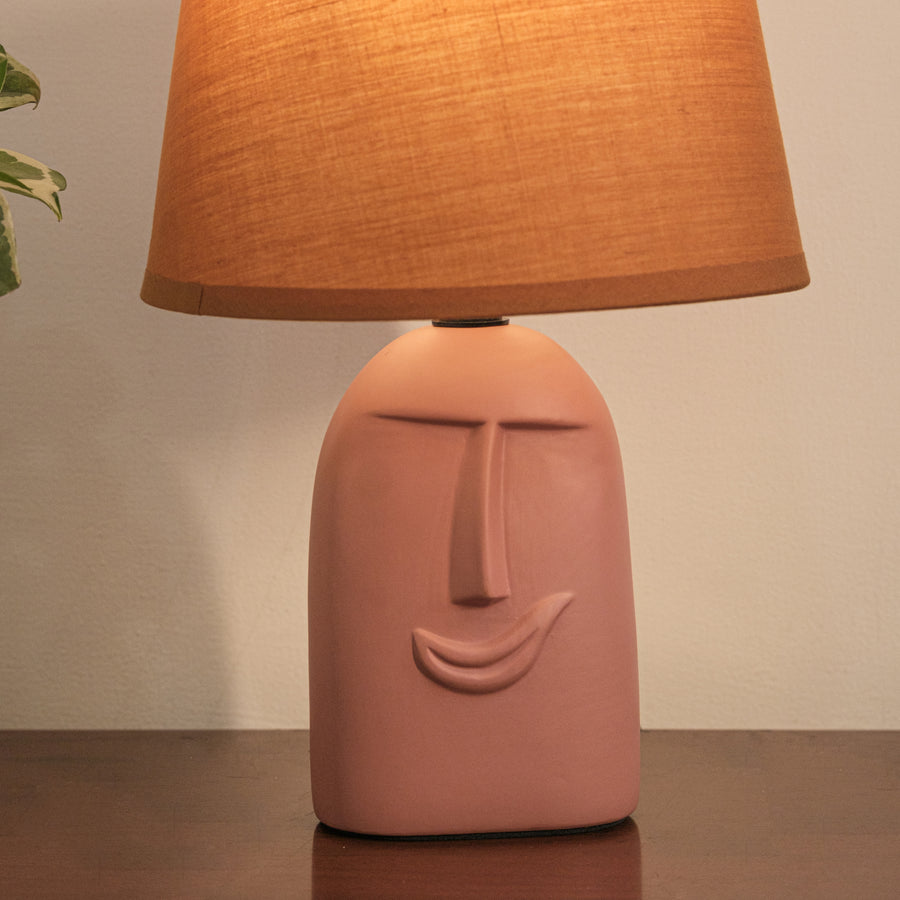 Terracotta Wink Table lamp with lamp shade