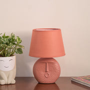 Terracotta Table lamp with lamp shade