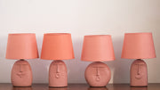 Terracotta Table lamp with lamp shade