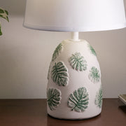 Palm leaf teraacota Table lamp with lamp shade