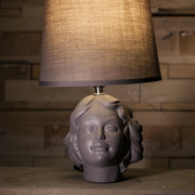 Ceramic greekstyle table lamp with lamp shade